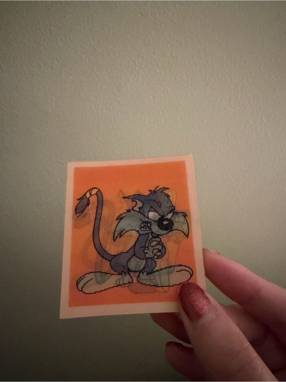 Collectible 1990’s Warner Bros Furball lenticular card